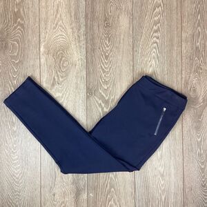 j McLaughlin pants Women's 12 Navy Blue Zip Pockets‎ Bottoms Work Stretch